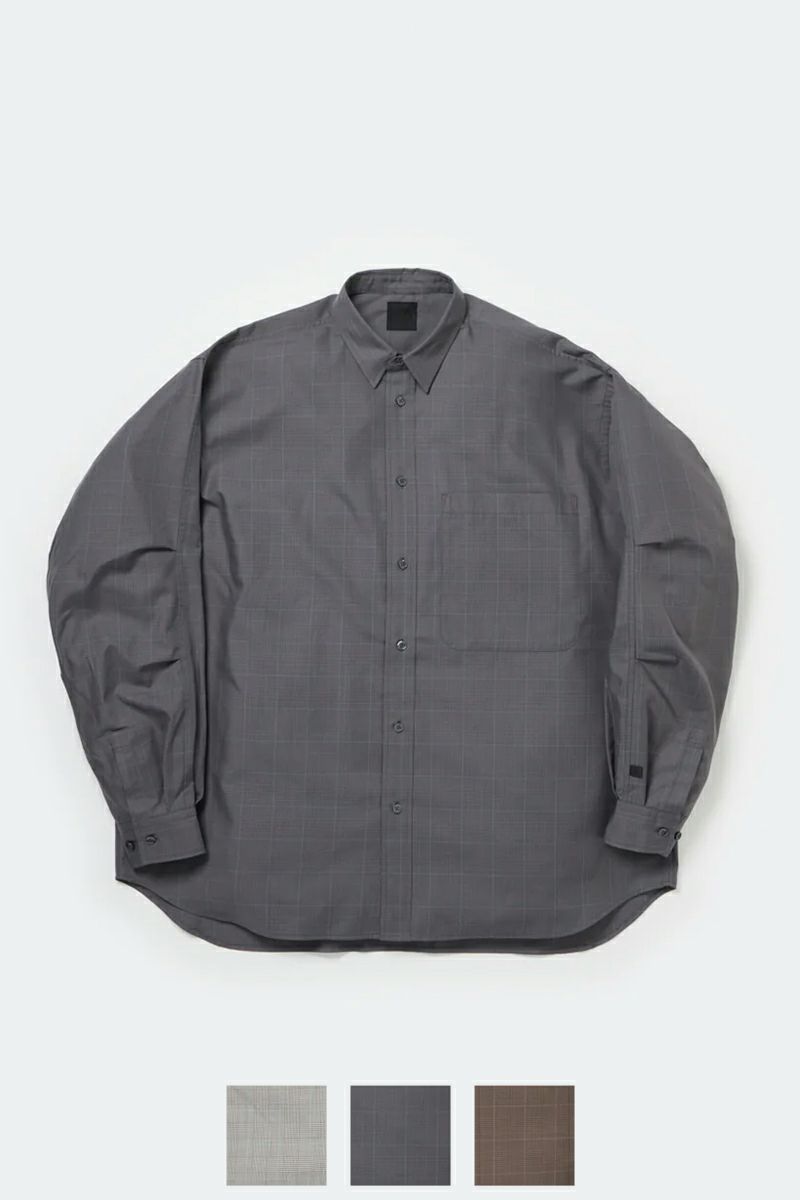 DAIWA PIER 39(ダイワピア39) TECH REGULAR COLLAR SHIRT L/S GLEN CHECK テック レギュラーカラー グレンチェック 長袖シャツ BE-82025W