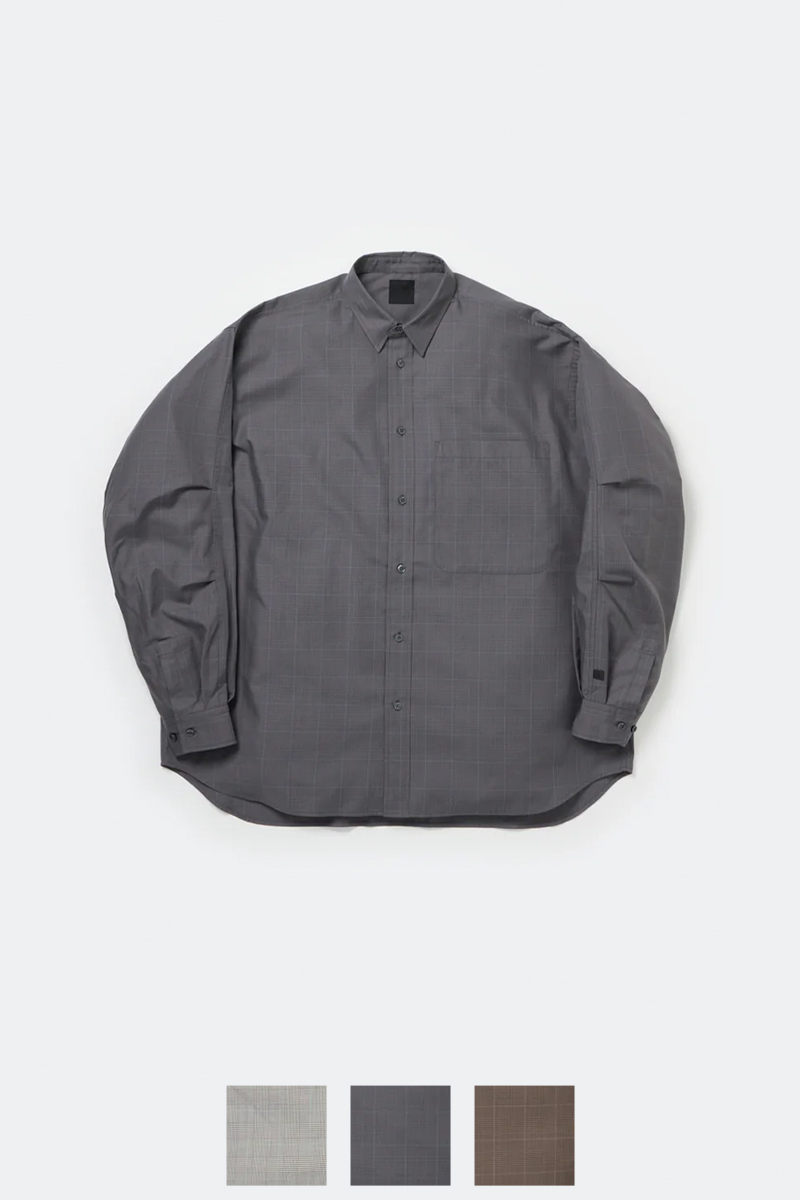 DAIWA PIER 39(ダイワピア39) TECH REGULAR COLLAR SHIRT L/S GLEN CHECK テック レギュラーカラー グレンチェック 長袖シャツ BE-82025W
