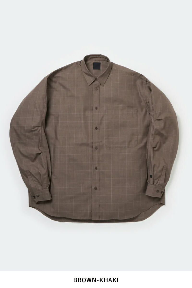 DAIWA PIER 39(ダイワピア39) TECH REGULAR COLLAR SHIRT L/S GLEN CHECK テック レギュラーカラー グレンチェック 長袖シャツ BE-82025W