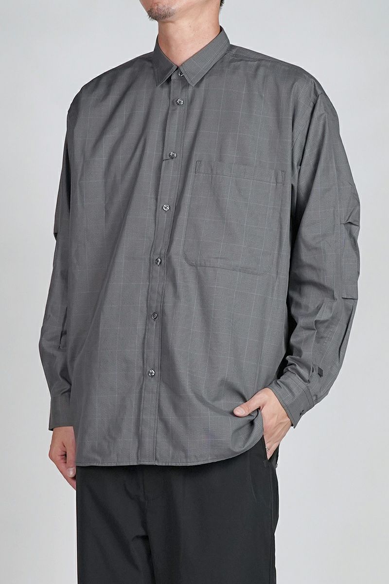 DAIWA PIER 39(ダイワピア39) TECH REGULAR COLLAR SHIRT L/S GLEN CHECK テック レギュラーカラー グレンチェック 長袖シャツ BE-82025W