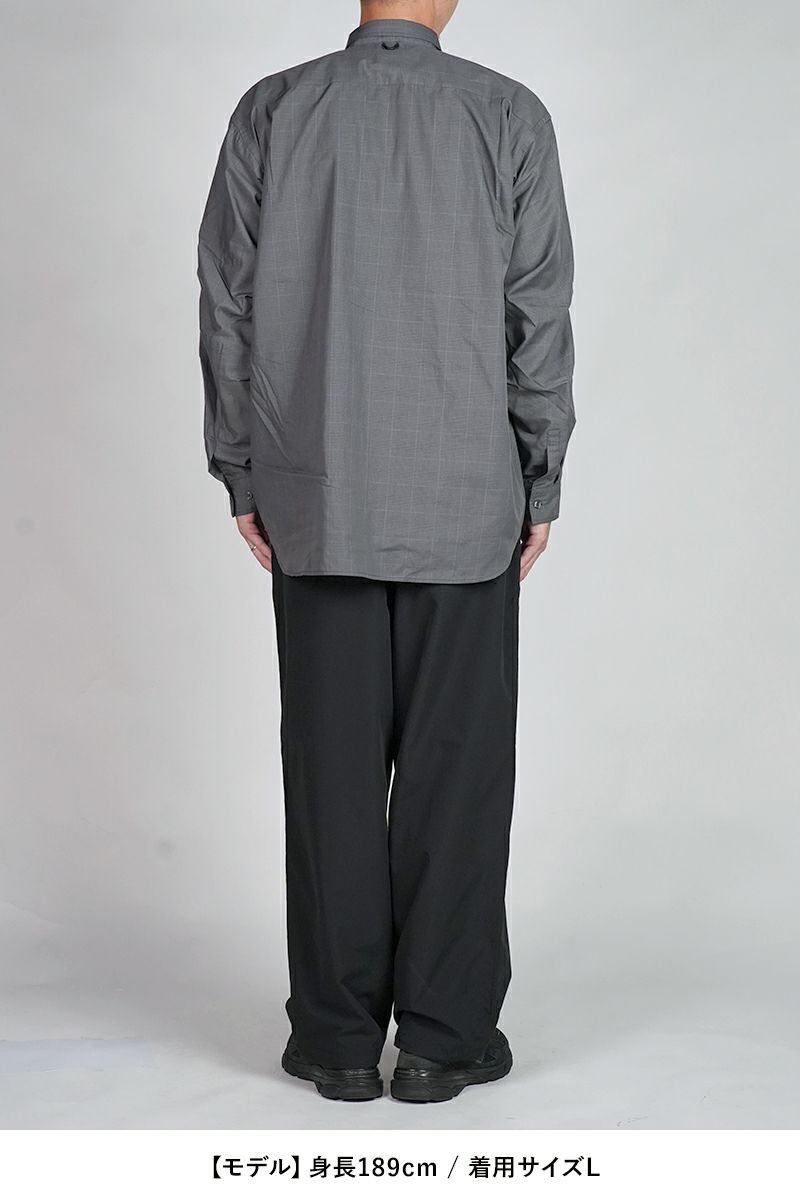 DAIWA PIER 39(ダイワピア39) TECH REGULAR COLLAR SHIRT L/S GLEN CHECK テック レギュラーカラー グレンチェック 長袖シャツ BE-82025W