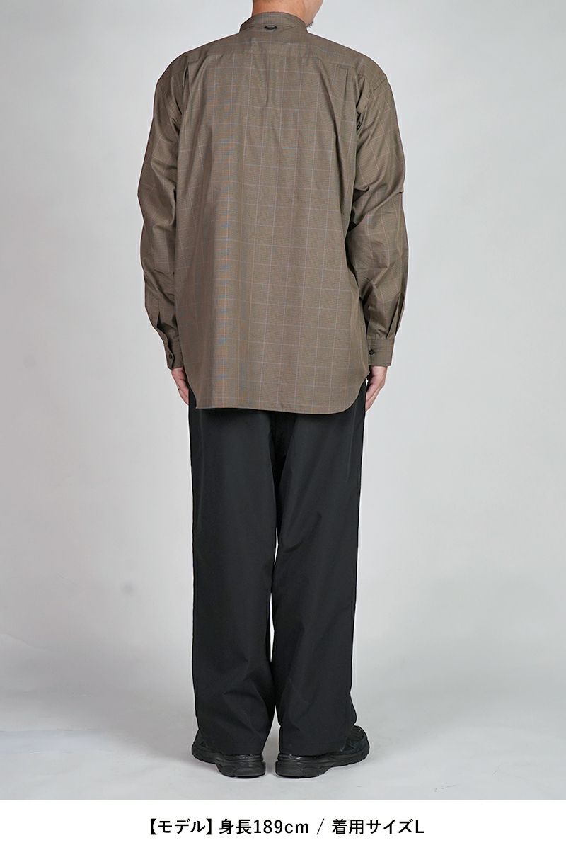 DAIWA PIER 39(ダイワピア39) TECH REGULAR COLLAR SHIRT L/S GLEN CHECK テック レギュラーカラー グレンチェック 長袖シャツ BE-82025W