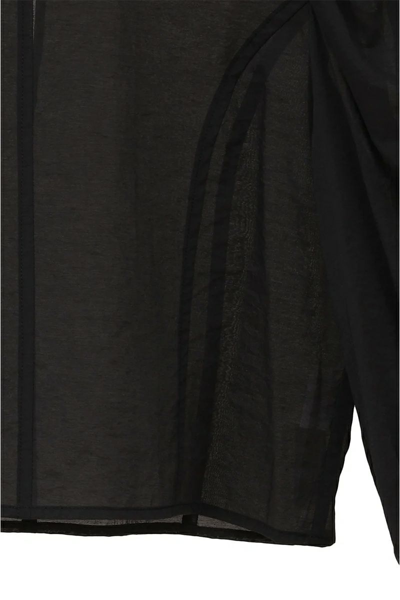 MANOF(マノフ) SHEER GATHER BLOUSE シアーギャザーブラウス 89122-4002