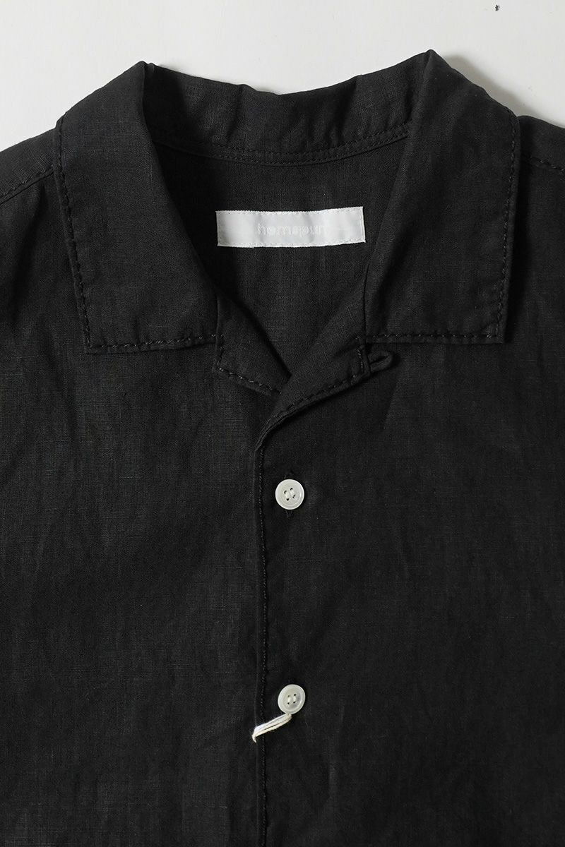 homspun(ホームスパン) リネンバイオ長袖シャツワンピース 1641