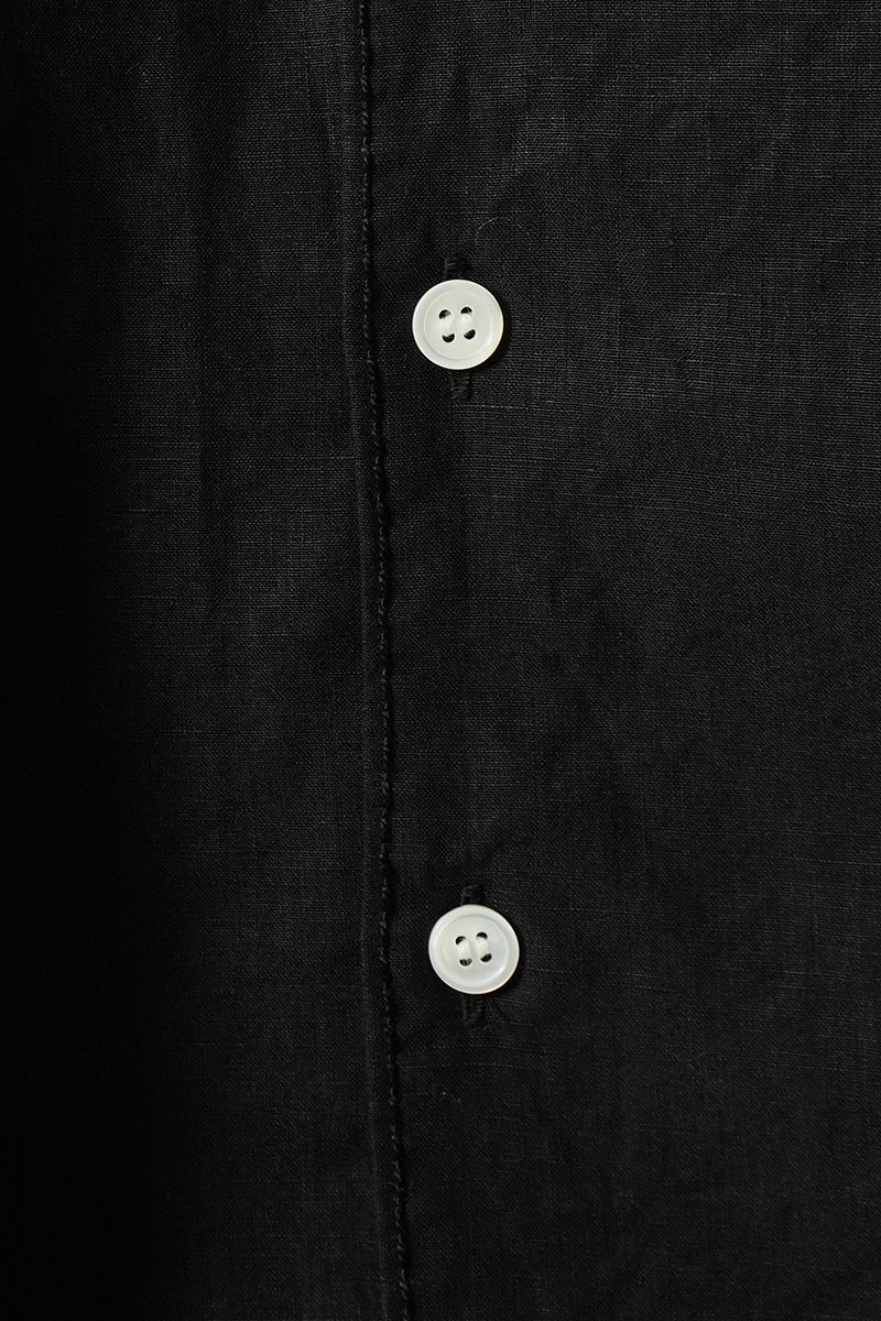 homspun(ホームスパン) リネンバイオ長袖シャツワンピース 1641