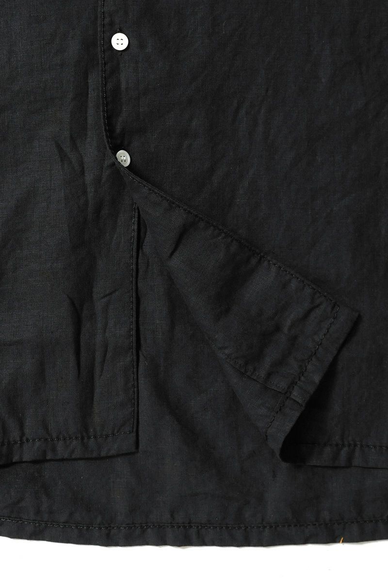 homspun(ホームスパン) リネンバイオ長袖シャツワンピース 1641