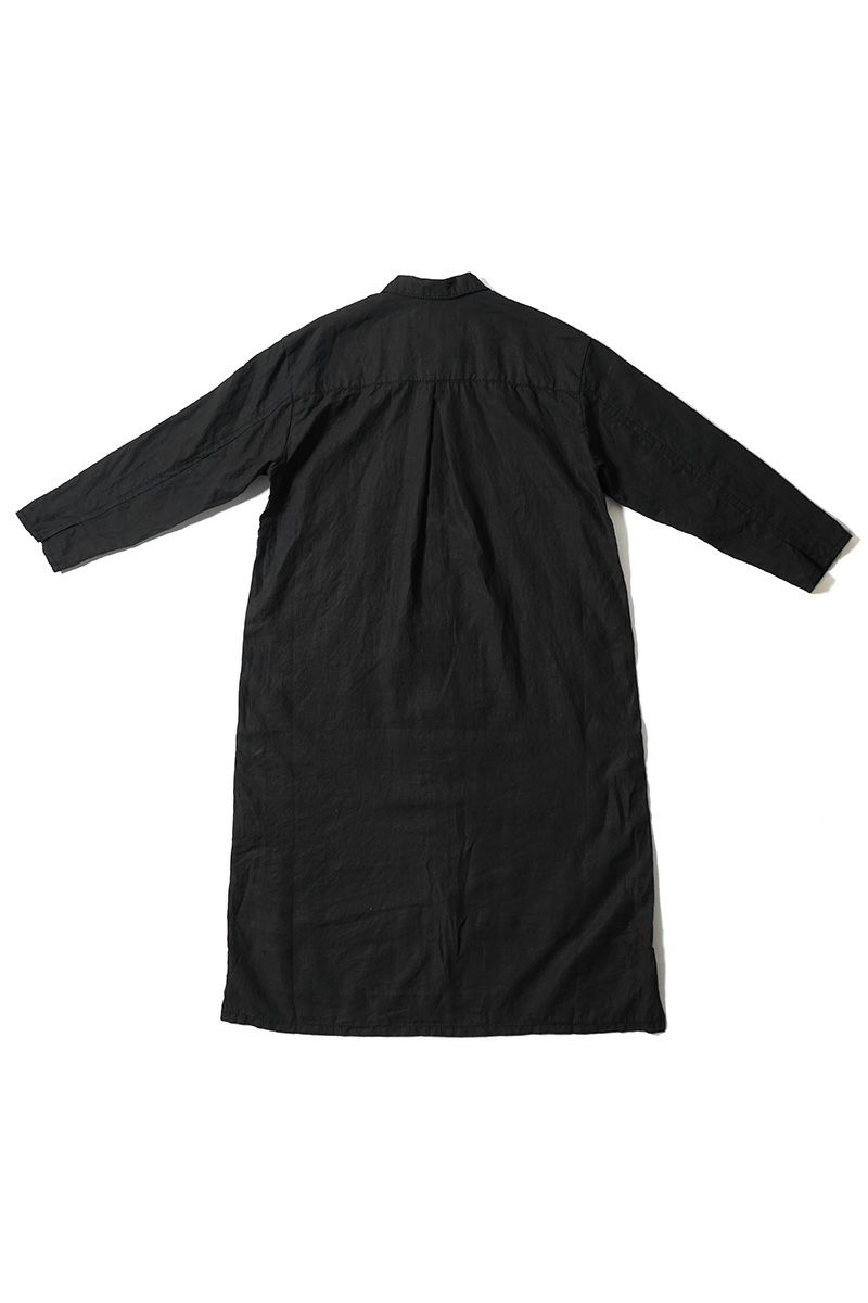 homspun(ホームスパン) リネンバイオ長袖シャツワンピース 1641