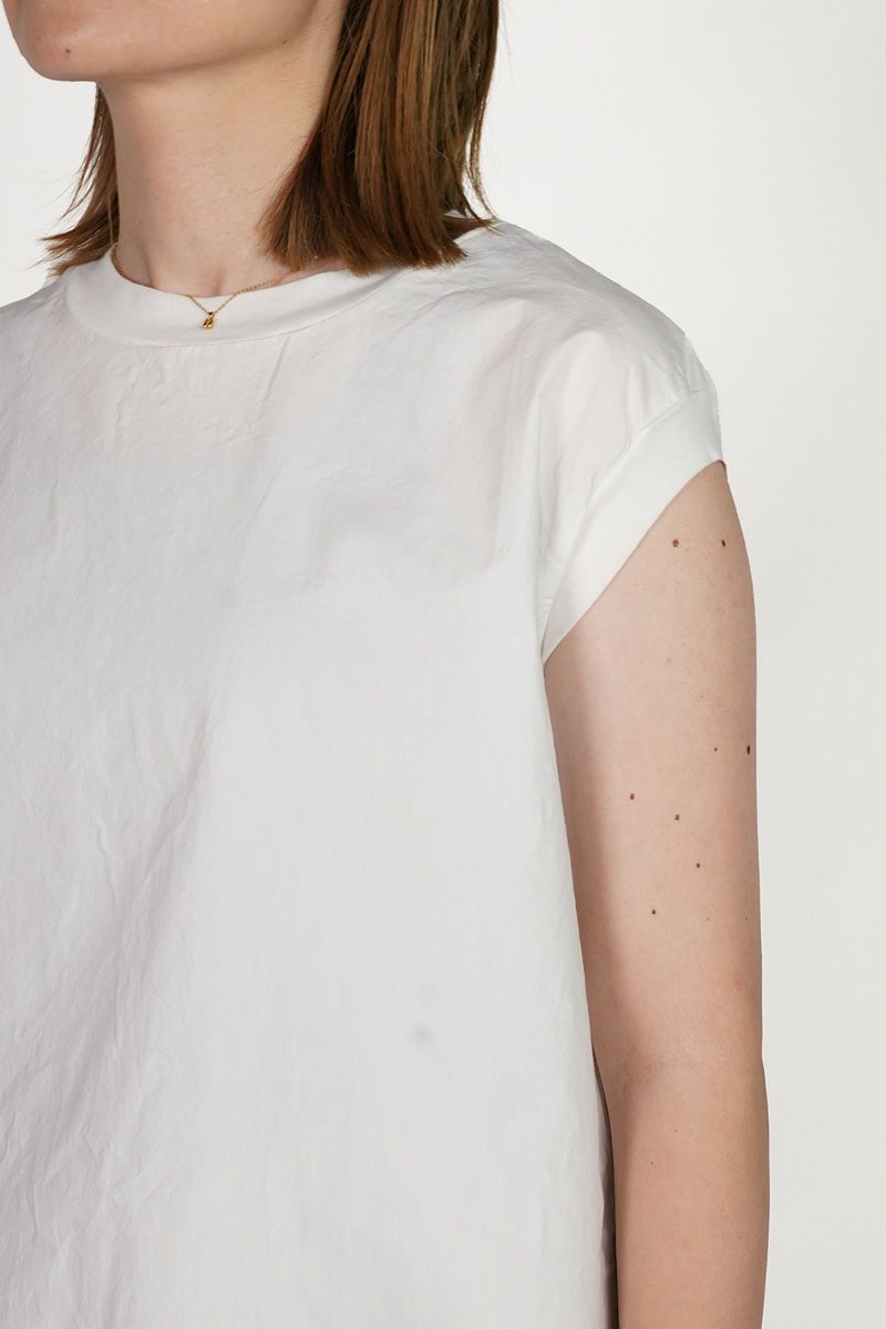 homspun(ホームスパン)  コンパクトウェザー ノースリーブブラウス 5743