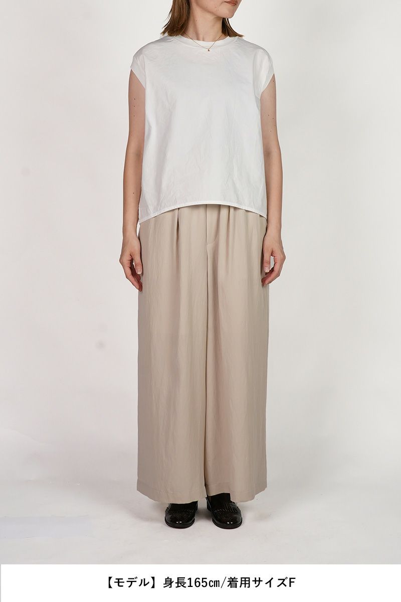 homspun(ホームスパン)  コンパクトウェザー ノースリーブブラウス 5743