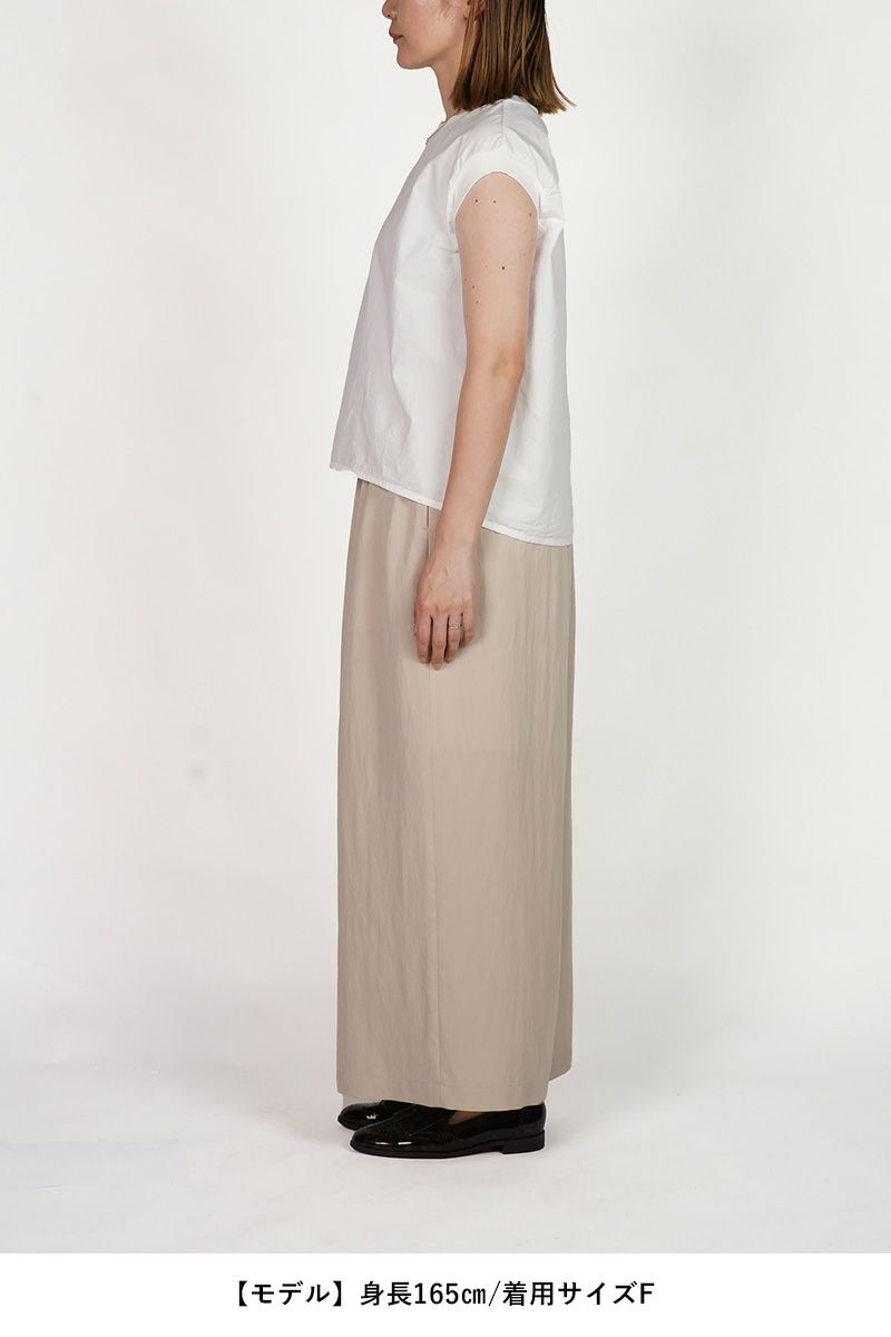 homspun(ホームスパン)  コンパクトウェザー ノースリーブブラウス 5743