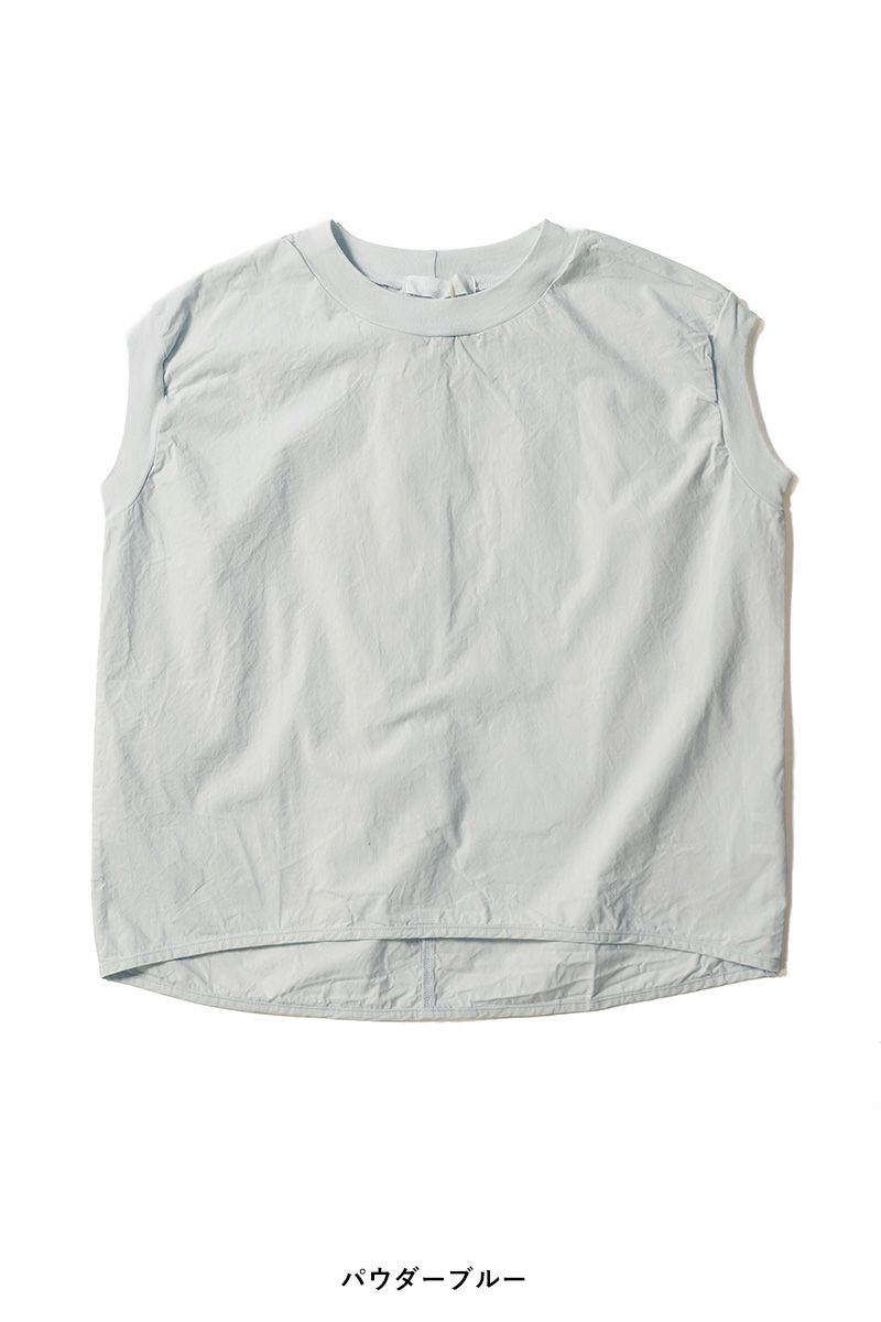 homspun(ホームスパン)  コンパクトウェザー ノースリーブブラウス 5743