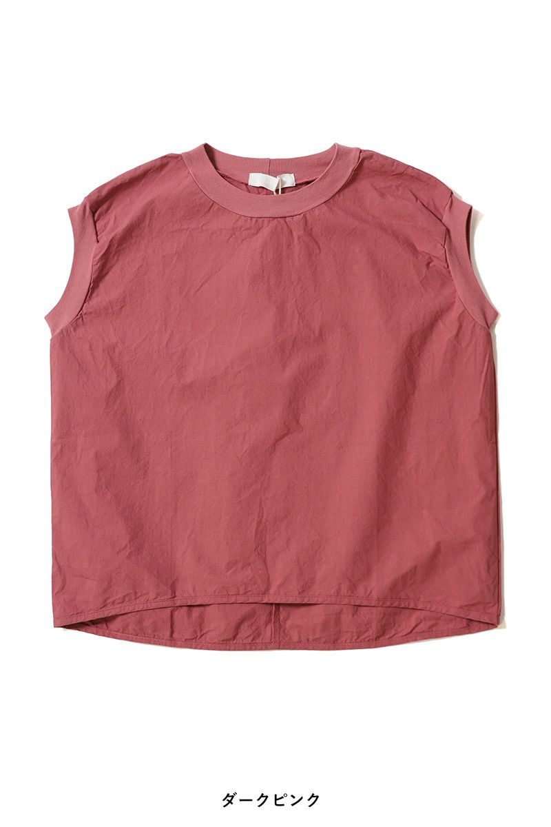 homspun(ホームスパン)  コンパクトウェザー ノースリーブブラウス 5743