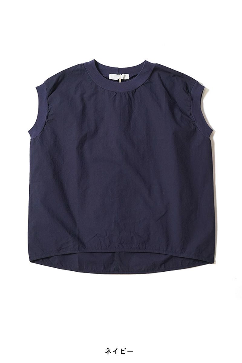 homspun(ホームスパン)  コンパクトウェザー ノースリーブブラウス 5743