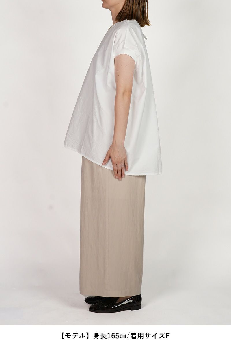 homspun(ホームスパン) コンパクトウェザー　ビッグノースリーブブラウス 5744