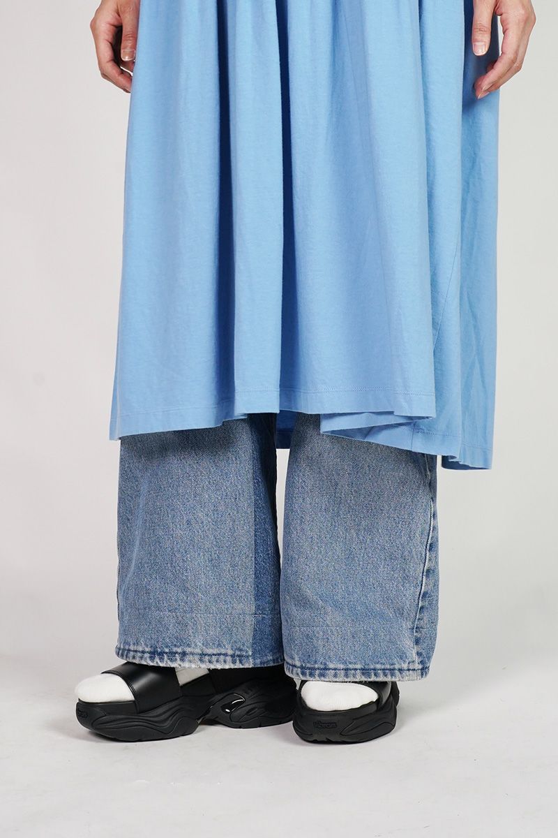 homspun(ホームスパン)30/1天竺ノースリーブワンピ－ス 6551