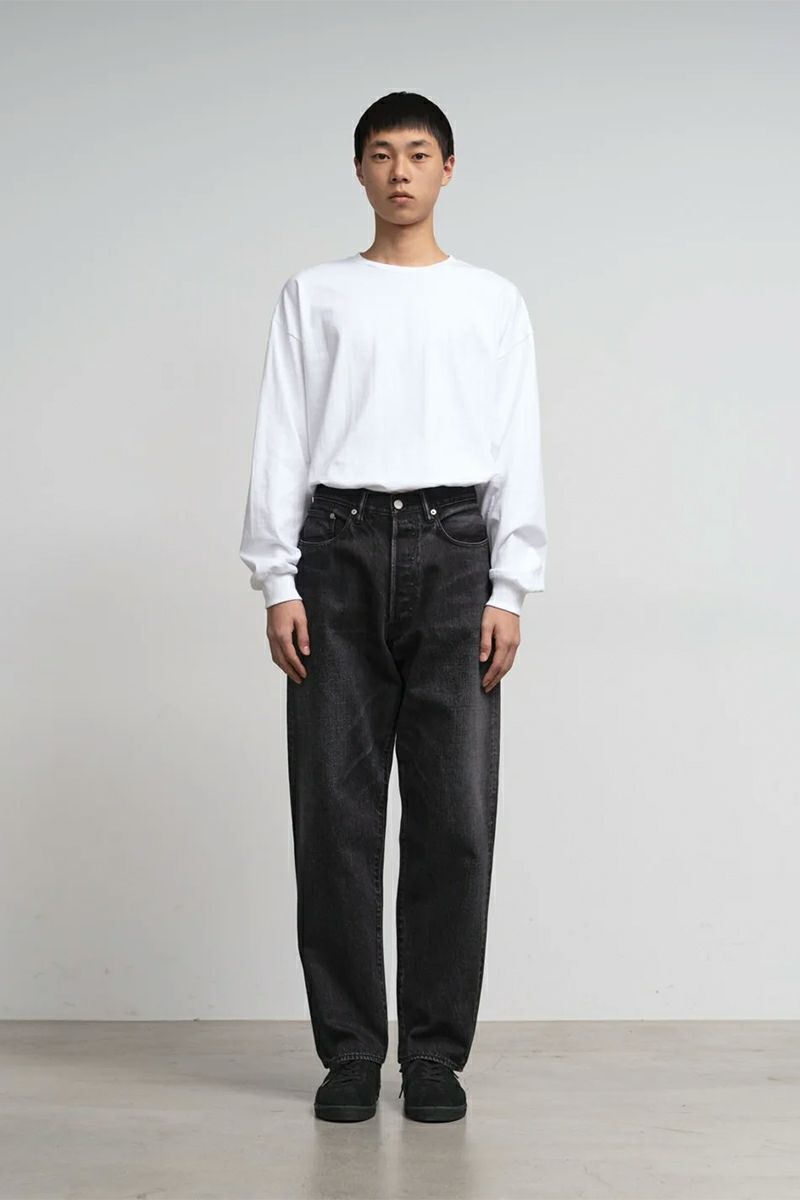 Graphpaper(グラフペーパー) Selvage Denim Five Pocket Tapered Pants -DARK FADE- セルヴィッチデニムファイブポケットテーパードパンツ ダークフェード GU253-40058DB