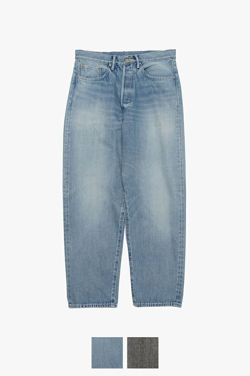 Graphpaper(グラフペーパー) Selvage Denim Five Pocket Tapered Pants -LIGHT FADE- セルヴィッチデニムファイブポケットテーパードパンツ ライトフェード GU253-40058LB