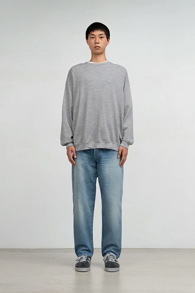 Graphpaper(グラフペーパー) Selvage Denim Five Pocket Tapered Pants -LIGHT FADE- セルヴィッチデニムファイブポケットテーパードパンツ ライトフェード GU253-40058LB