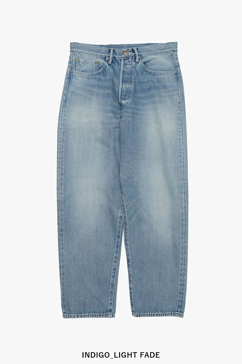 Graphpaper(グラフペーパー) Selvage Denim Five Pocket Tapered Pants -LIGHT FADE- セルヴィッチデニムファイブポケットテーパードパンツ ライトフェード GU253-40058LB