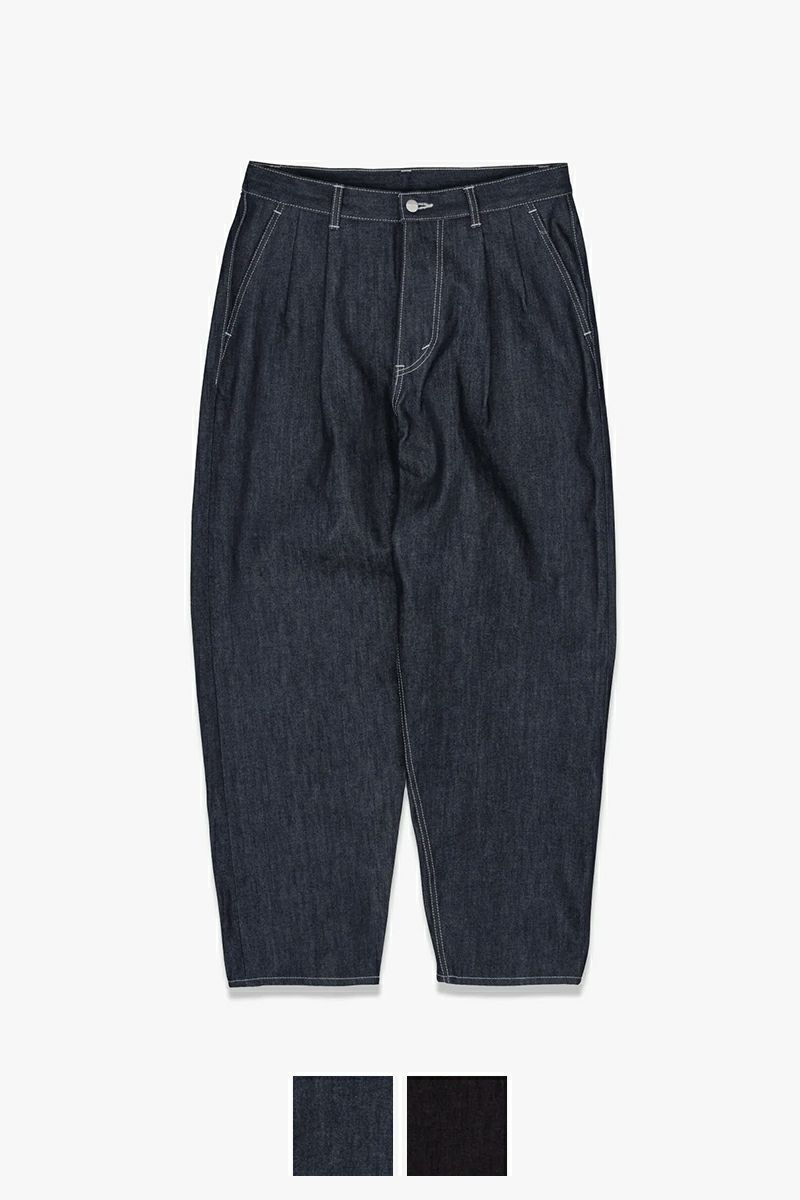 Graphpaper(グラフペーパー) Selvage Denim Two Tuck Tapered Pants セルヴィッチデニムツータックテーパードパンツ GU253-40060RB
