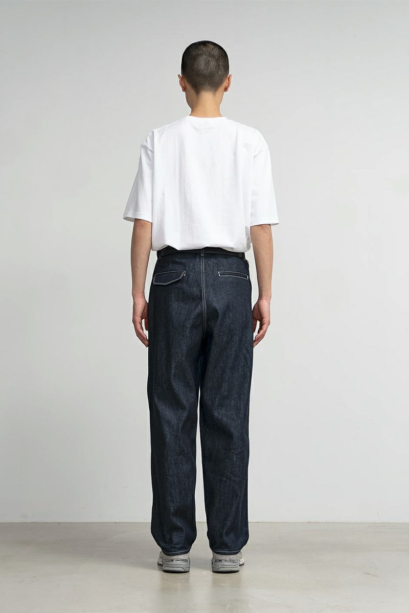 Graphpaper(グラフペーパー) Selvage Denim Two Tuck Tapered Pants セルヴィッチデニムツータックテーパードパンツ GU253-40060RB