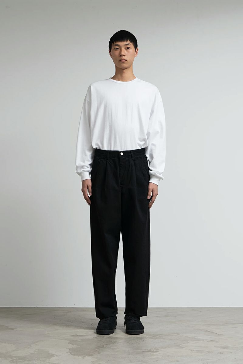 Graphpaper グラフペーパー テーパード スラックス Graphpaper (グラフペーパー) Suvin Chino Tuck Tapered Pants
