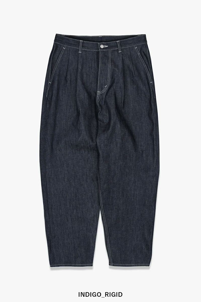 Graphpaper(グラフペーパー) Selvage Denim Two Tuck Tapered Pants セルヴィッチデニムツータックテーパードパンツ GU253-40060RB