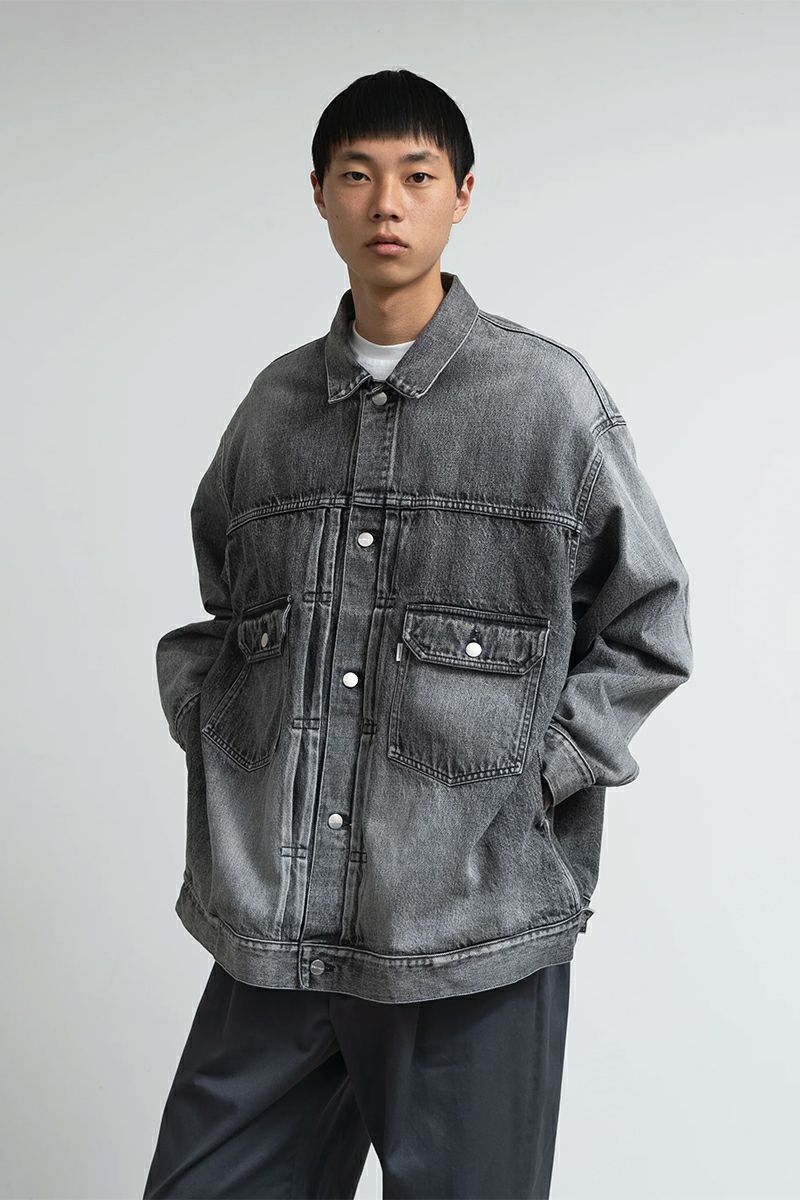 Graphpaper(グラフペーパー) Selvage Denim Jacket -LIGHT FADE- セルヴィッチデニムジャケット ライトフェード GM253-20054LB