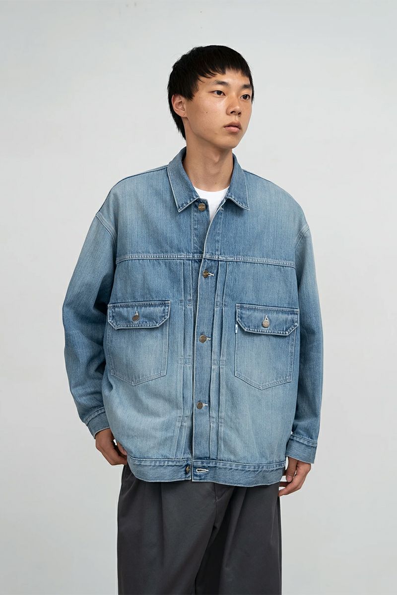 Graphpaper(グラフペーパー) Selvage Denim Jacket -LIGHT FADE- セルヴィッチデニムジャケット ライトフェード GM253-20054LB