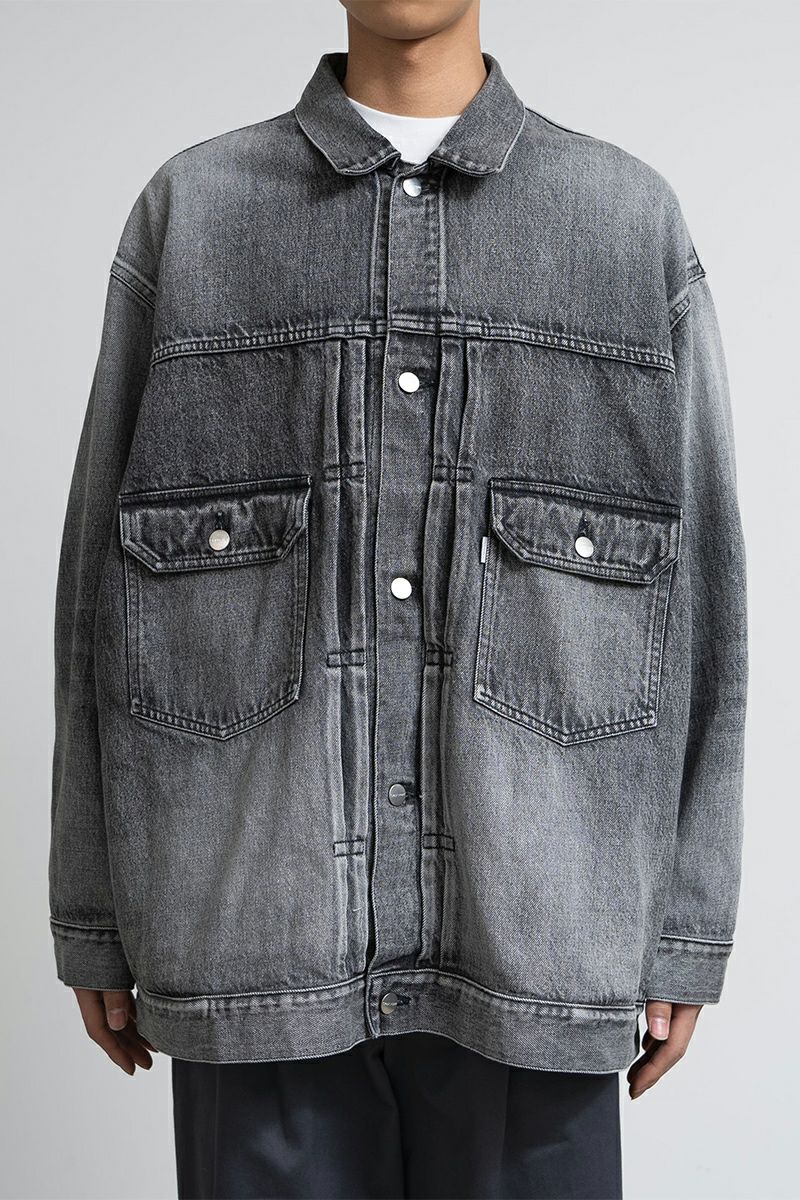 Graphpaper(グラフペーパー) Selvage Denim Jacket -LIGHT FADE- セルヴィッチデニムジャケット ライトフェード GM253-20054LB
