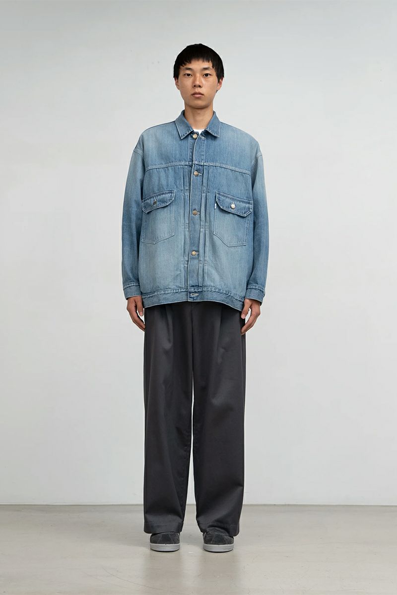 Graphpaper(グラフペーパー) Selvage Denim Jacket -LIGHT FADE- セルヴィッチデニムジャケット ライトフェード GM253-20054LB