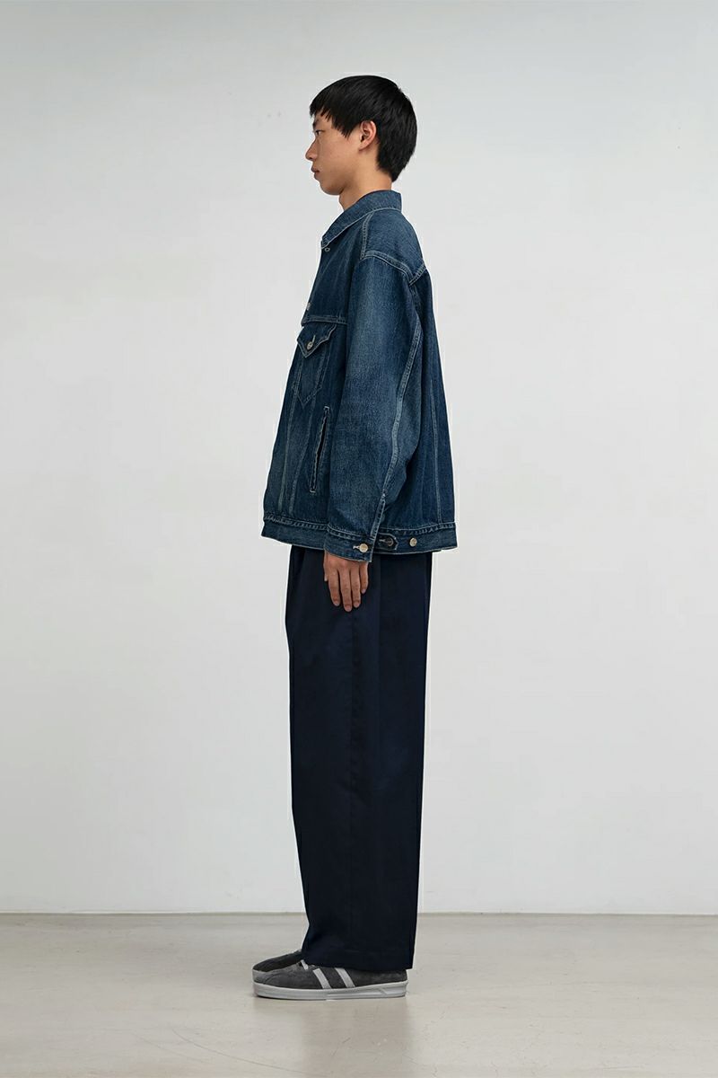 Graphpaper(グラフペーパー) Selvage Denim Trucker Jacket -DARK FADE- セルヴィッチデニムトラッカージャケット ダークフェード GM253-20055DB