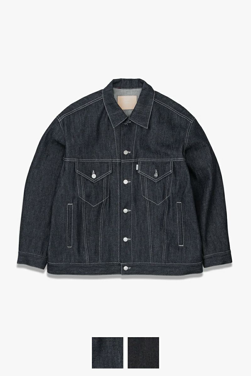 graphpaper デニムジャケット Selvage Denim Jacket-DARK FADE- – Graphpaper