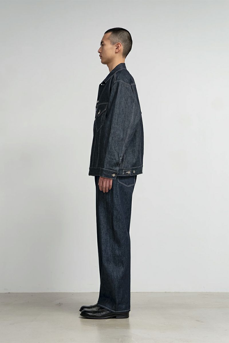 Graphpaper(グラフペーパー) Selvage Denim Trucker Jacket セルヴィッチデニムトラッカージャケット GM253-20055RB