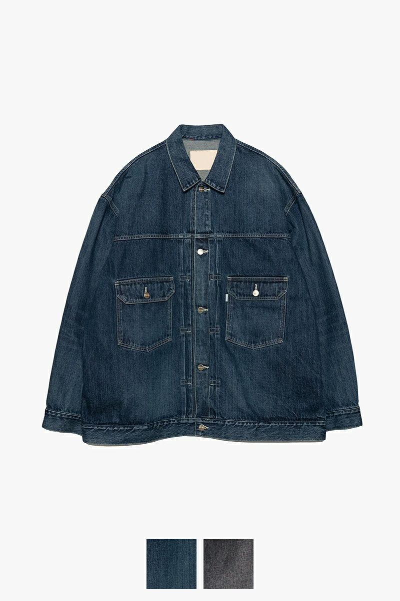 Graphpaper(グラフペーパー) Selvage Denim Jacket -DARK FADE- セルヴィッチデニムジャケット ダークフェード GM253-20054DB