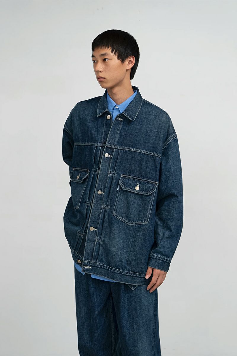 Graphpaper(グラフペーパー) Selvage Denim Jacket -DARK FADE- セルヴィッチデニムジャケット ダークフェード GM253-20054DB