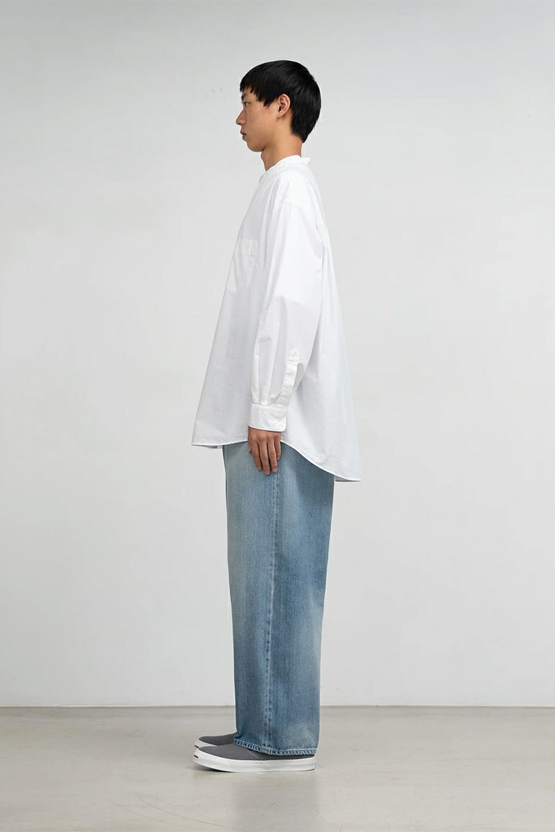 Graphpaper(グラフペーパー) Selvage Denim Two Tuck Tapered Pants -LIGHT FADE- セルヴィッチデニムツータックテーパードパンツ ライトフェード GU253-40060LB