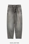 Graphpaper(グラフペーパー) Selvage Denim Two Tuck Tapered Pants -LIGHT FADE- セルヴィッチデニムツータックテーパードパンツ ライトフェード GU253-40060LB