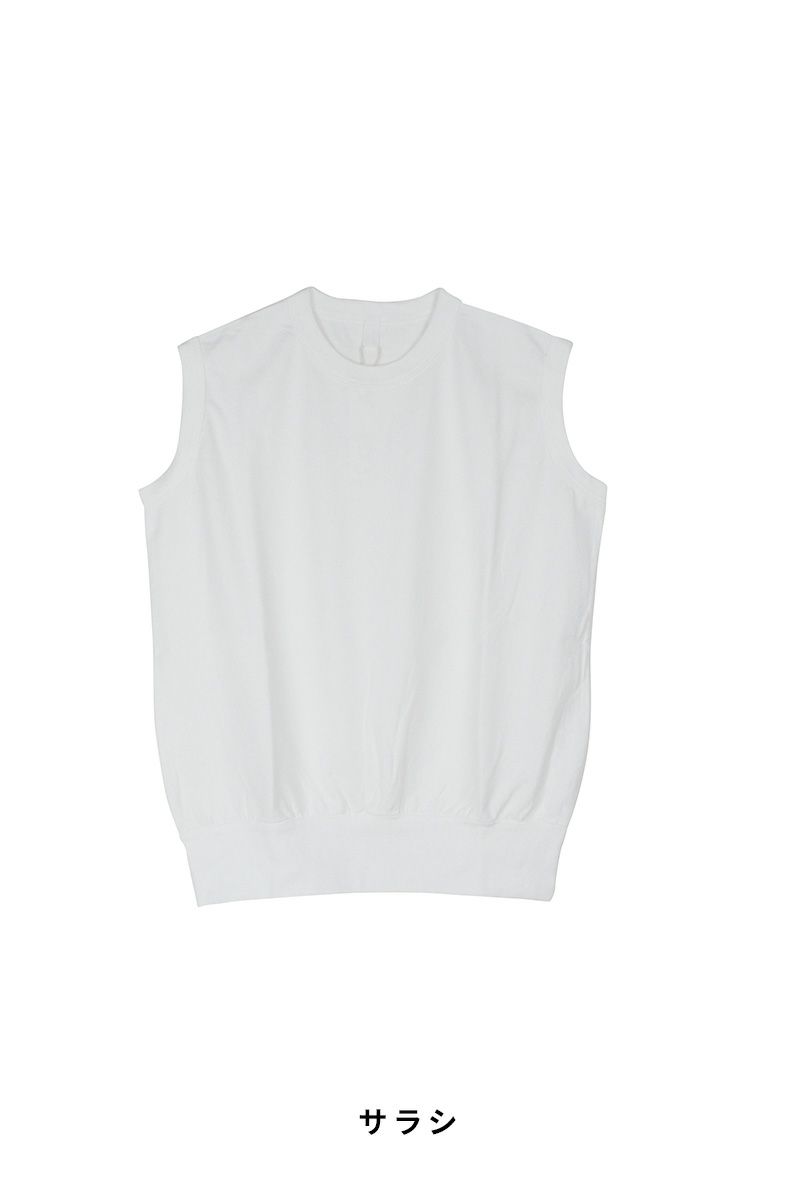 homspun(ホームスパン) 40/2天竺ノースリーブプルオーバー　6346