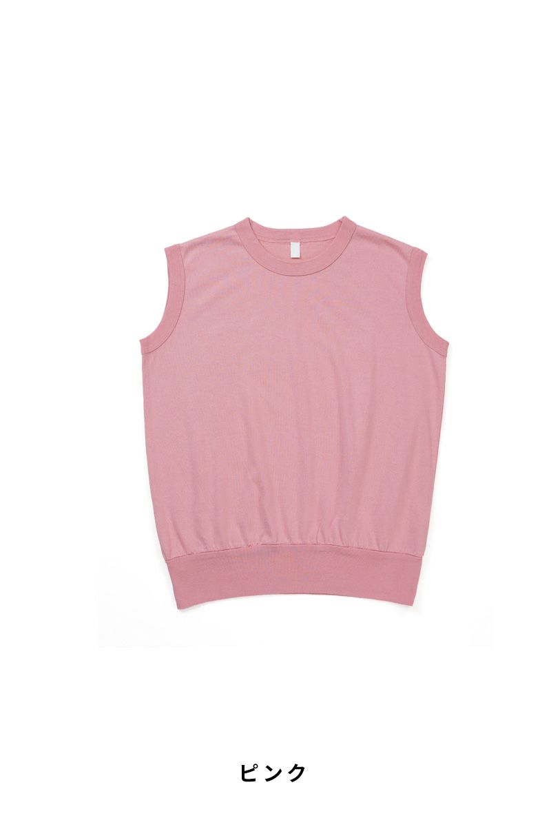 homspun(ホームスパン) 40/2天竺ノースリーブプルオーバー　6346