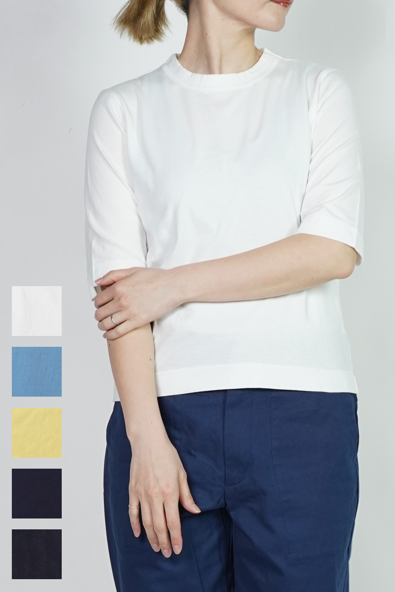 homspun(ホームスパン) 30/1天竺 6分袖Tシャツ 6370