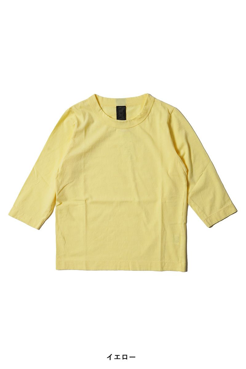 homspun(ホームスパン) 30/1天竺 6分袖Tシャツ 6370