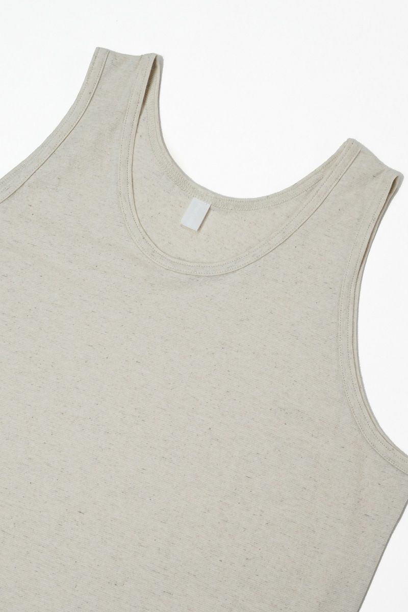 homspun(ホームスパン)  コットンリネン天竺　タンクトップ　カットソー　 6531