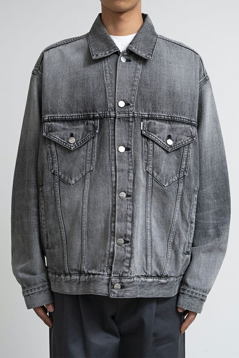 Graphpaper デニムジャケット　ダークフェイド　サイズ1 2024AW Graphpaper) Selvage Denim Jacket(DARK FADE) (GM251-30185DB