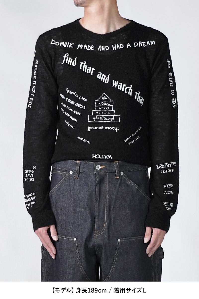 DAIRIKU(ダイリク)  "TATTOO" Mohair Tite Knit タトゥーモヘアタイトニット 25AW K1