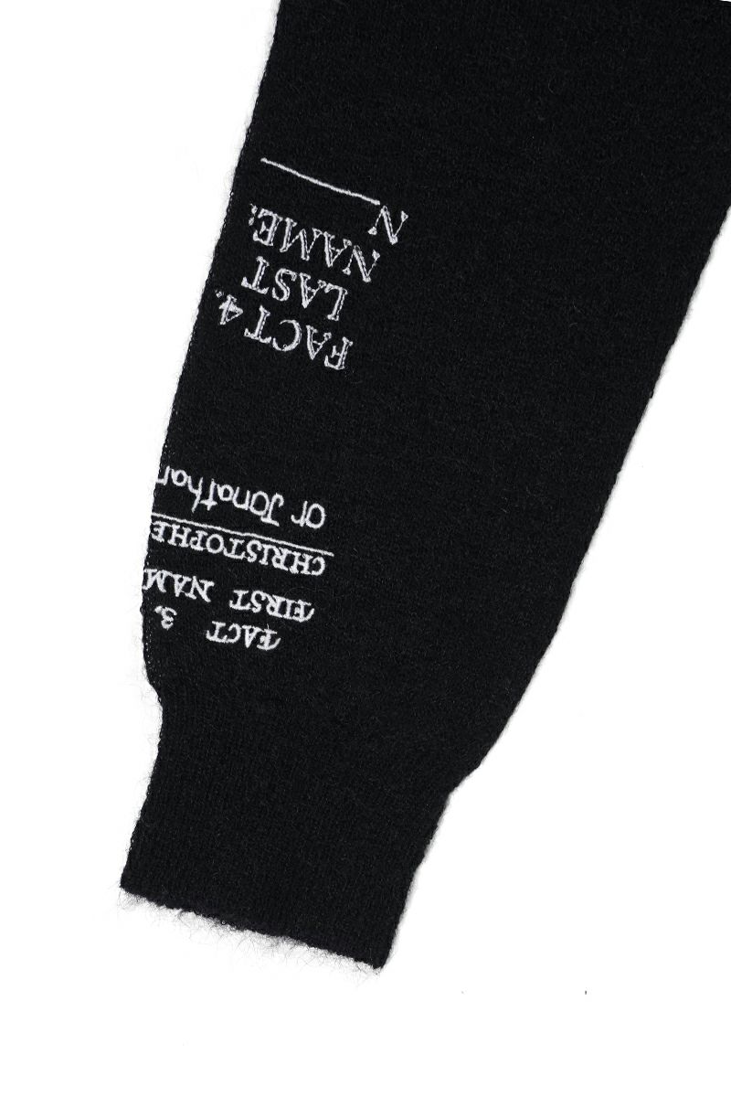 DAIRIKU(ダイリク)  "TATTOO" Mohair Tite Knit タトゥーモヘアタイトニット 25AW K1