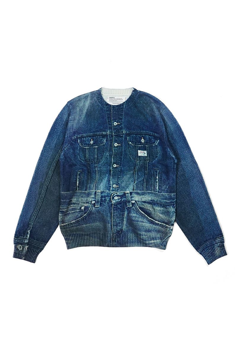 DAIRIKU(ダイリク) Tuck In Denim Transcription Knit 25AW K6