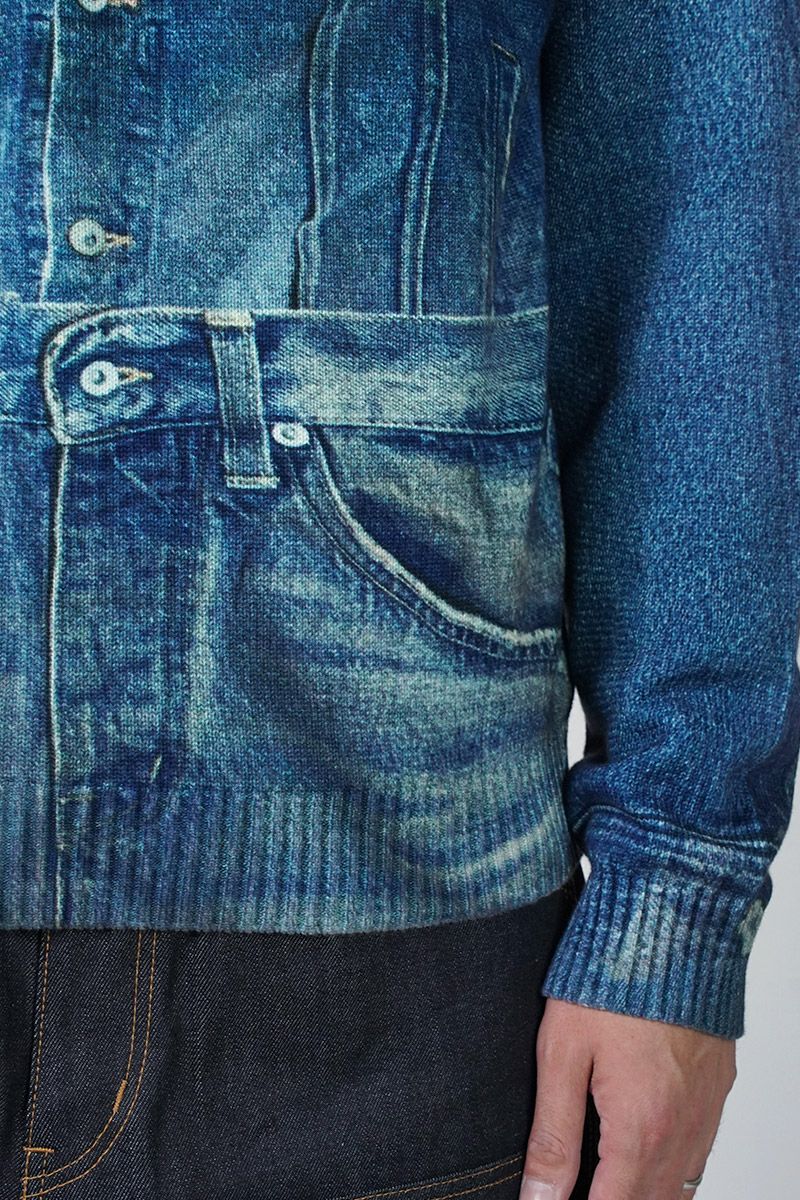 DAIRIKU(ダイリク) Tuck In Denim Transcription Knit 25AW K6