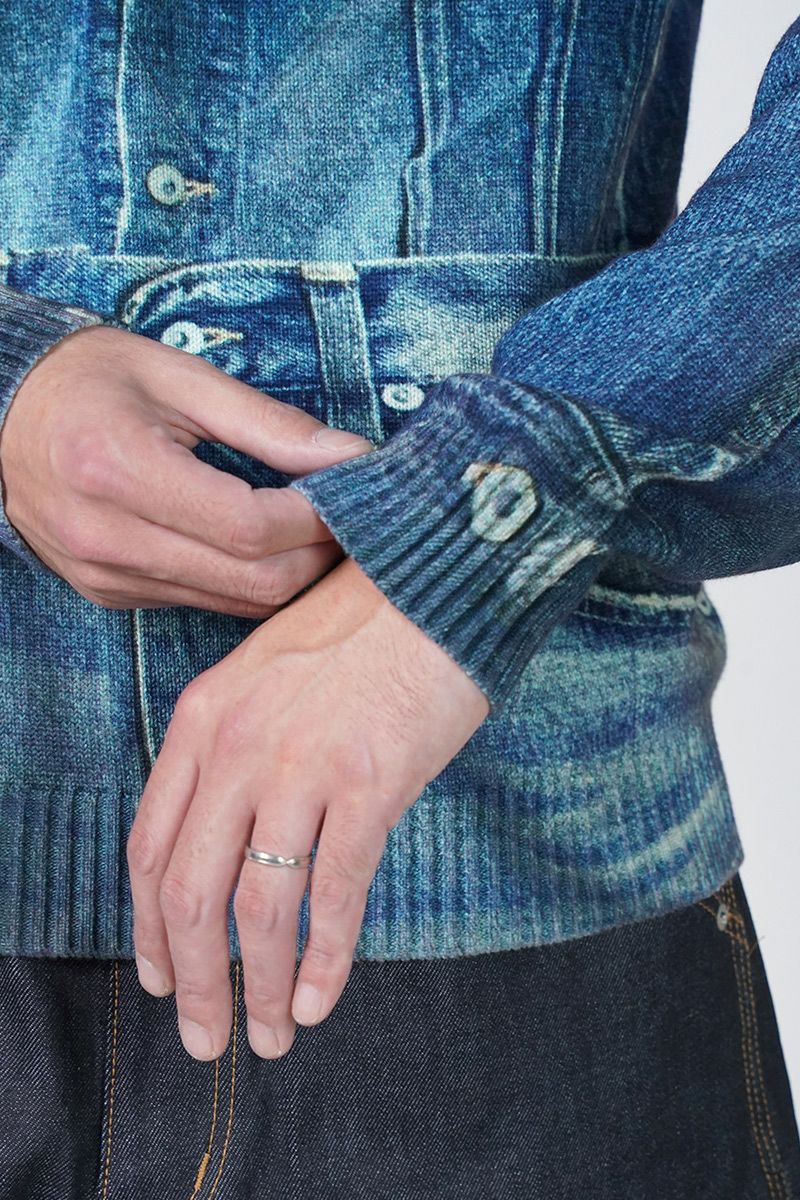 DAIRIKU(ダイリク) Tuck In Denim Transcription Knit 25AW K6