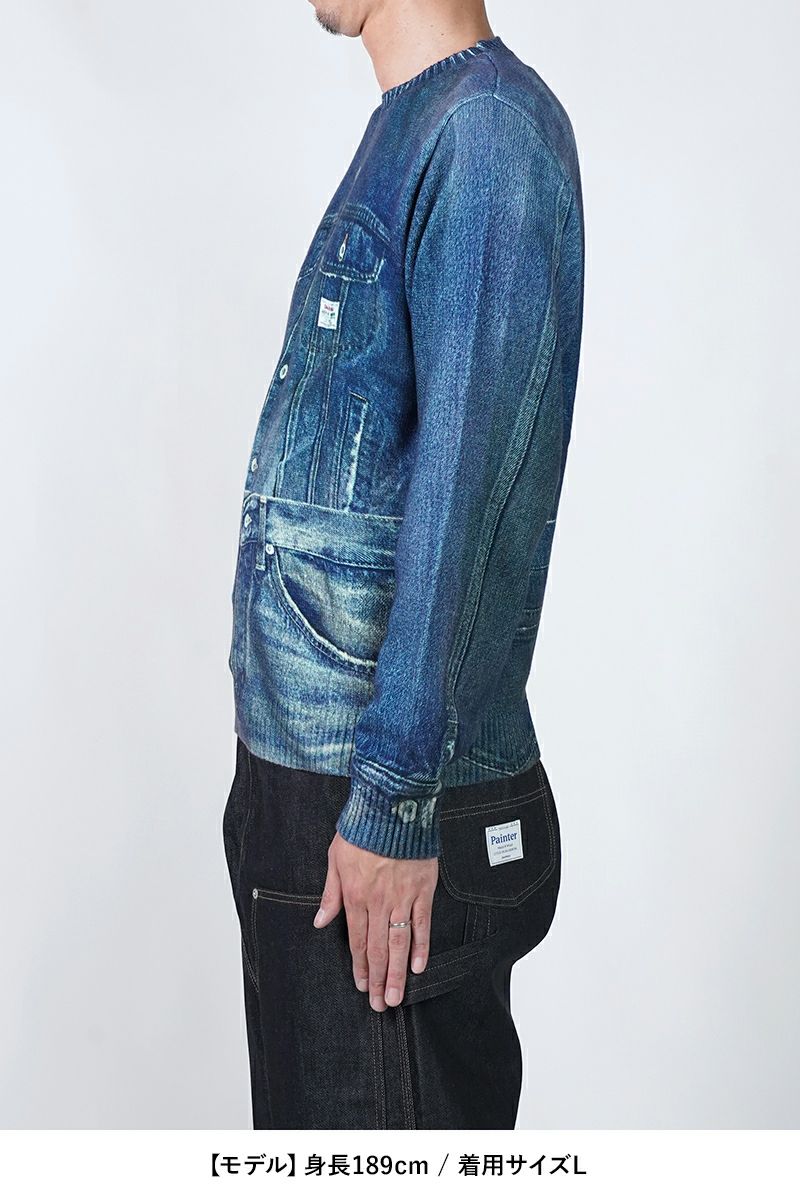 DAIRIKU(ダイリク) Tuck In Denim Transcription Knit 25AW K6